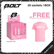 BOLT ENERGY GEL LYCHEE  ซื้อ 1 กล่อง แถมเสื้อ 1ตัว