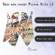 Pulsar Xlite Wireless v2 Superman KFC mouse Skin | 3M anti-slip sticker