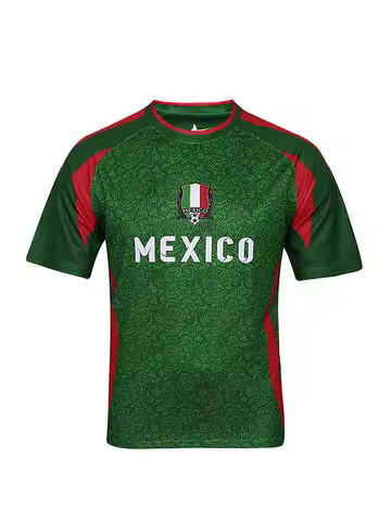 Hot Selling Yingruida 100% Polyester Mexico Soccer Shirt Breathable Men's Causal Shirt Jersey Fan's 