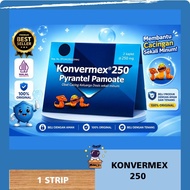KONVERMEX 250 MG 1 STRIP 2 TABLETS - PYRANTEL PAMOATE 250 MG