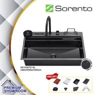 SORENTO Multifunctional Kitchen Sink Set (HONEYCOMB) | Stainless Steel Sink | Sinki Dapur SRTKS8751