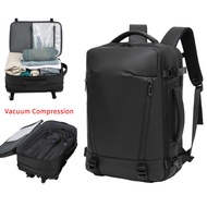30/45L Vacuum Backpack Waterproof Anti Theft Expandable Travel Bagpack 15.6/16.1 inch 旅行背包
