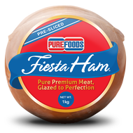 Purefoods Fiesta Ham Pre-Sliced 1kg with Eco Ham Bag (Sauce not included)