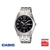 CASIO นาฬิกาข้อมือ CASIO รุ่น MTP-1335D-1AVDF วัสดุสเตนเลสสตีล สีดำ