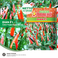 (1 PACK) Benih Cabai Rawit DIAN F1 Cabe Tipe Tegak Lebat Genjah Hibrida Seeds - Bintang Asia - 10 GR