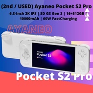 (USED/2nd Hand) Ayaneo Pocket S2 Pro (6.3" 2K IPS | SD G3 Gen 3 | 16+512GB | 10000mAh | 60W PD FastC