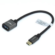 Fujiei USB3.1 Type-c公對 USB 3.0 A母高速傳輸OTG資料擴充線 鋁殼 15CM-CB1956