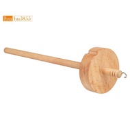 Drop Spindle Top Whorl Yarn Spinner for Crocheting   Wheel for Yarn Making Hand Carved Wooden Spindl