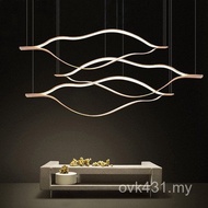 Adjustable Dining Room Aluminum Material Oval Lobby Chandelier Irregular Living Room Height Duckbill