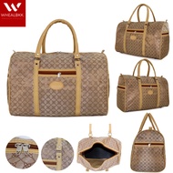 BAGS BKK กระเป๋าเดินทางแบบถือ กระเป๋าถือกระเป๋าทรงหมอน กระเป๋าเดินทางแบบหิ้ว กระเป่าเดินทางลายผ้าจีน