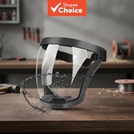 Face Dust Cover with Transparent Safety Goggles for Pesticide Spray and Work  Penutup Habuk Muka den