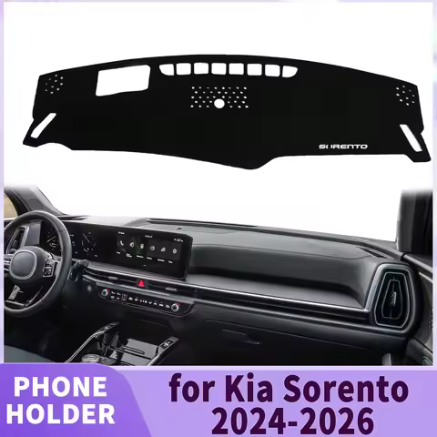 fit for Kia Sorento 2024-2026 MQ4 HEV PHEV Hybrid white logo Dashmat DashMat Sunshade Dashboard Cove