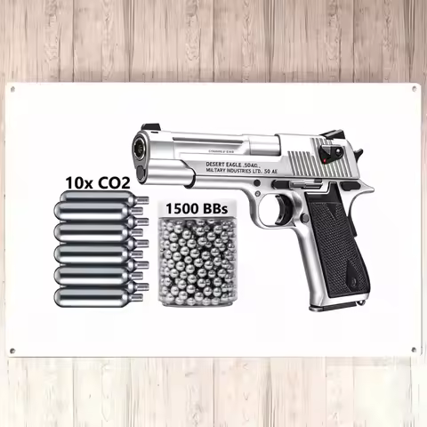 Air Pistol Desert Eagle - Full Auto Blowback IMI Desert Eagle .50 Action Express Co2 BB -310 Fps A H