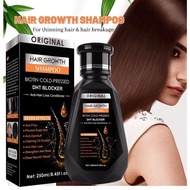 MALAYSIA READY STOK HAIR GROWTH 2IN 1 SHAMPOO SERUM  BIOTIN COLD-PRESSED DHT BLOCKER