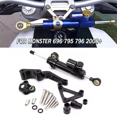Motorcycle Accessories Stabilizer Damper Complete Steering Mounting Bracket For DUCATI 696 796 795 M