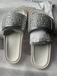 女裝拖鞋 jimmy choo 水晶拖鞋 全新37