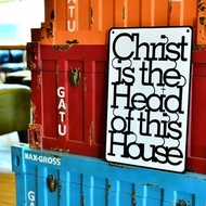 基督是我家之主 Cross/經文掛飾/壁貼/擺飾/禮品