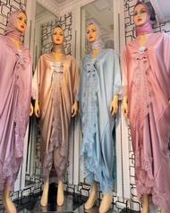 Gamis Kaftan Mazaya Free Bross | Kaftan Jumbo Fit Ld 130 | Gamis Pesta | Dress Lebaran Terbaru | Baju Lebaran Terbaru 2023