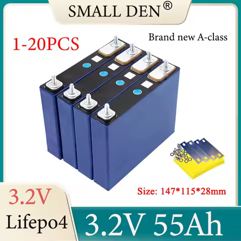 Brand new 3.2V 55Ah LiFePO4 battery 3C Lithium iron phosphate Grade A Cells DIY 4S 12V 24V 48V Golf 