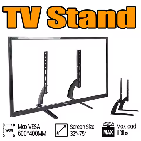 BEISHI Stand for 32-75 Inch LCD /LED/Plasma TV Universal Table Top TV Stand Pedestal Feet TVs Flat&C