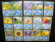 Pokemon Card PTCG 水系小精靈 傻鴨 高超鴨 千針魚 巨鉗蟹 噴墨海馬 小山豬 毒刺水母 瑪瑙水母 瑪麗露 菊石獸 卡美龜 海星星 舊背