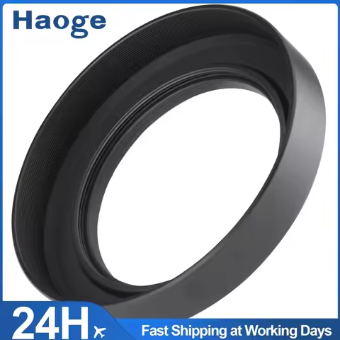 Haoge Metal Lens Hood for Fujifilm Fuji XC 15-45mm f/3.5-5.6 OIS PZ Lens, Compatible with 52mm UV Fi