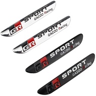 NEW 2pcs 3D GR Gazoo Racing Logo Car Side Fender Trunk Badge Emblem Decals Sticker For Toyota 86 CHR