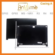 For MSI GF63 GF65 MS-16R4 MS-16R1 LCD Back Cover/Bezel /Palmrest/Bottom case /Hinges Replace Laptop