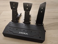 快閃減3天 MOZA SRP Pedals 真load cell感壓腳踏板 USB可配任何基座 非廉價SR-P Lite 有離合器三腳踏 關聯 Fanatec Thrustmaster Simagic
