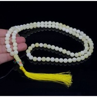 Natural LEMON QUARTZ STONE TASBIH 99 GRAINS 8MM ORIGINAL STONE Tasbih Batu Asli 100% Original Tasbih