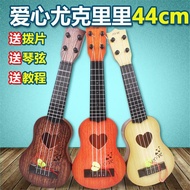 ☏▪Gitar kecil, alat muzik, piano, pipa, papan gantung, ukulele, mainan gitar kecil kanak-kanak, boleh dimainkan