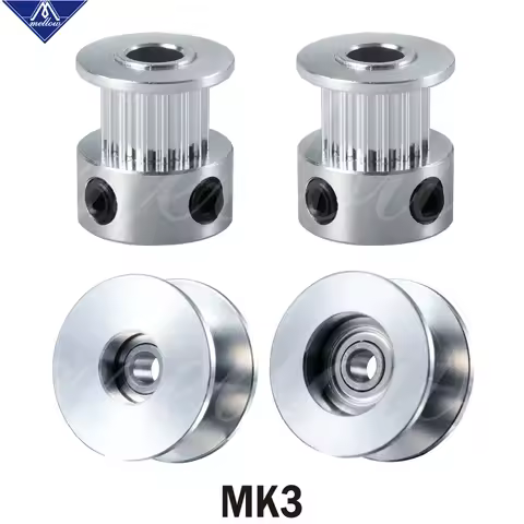 Mellow GT2 16 Tooth Timing pulley bearing idle pulley set Synchronous wheel for Prusa i3 3d printer 