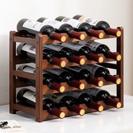 Ornaments Wine Rack Red Simple Oblique Household Wine Cabinet Red Wine Rack Multi-Layer Shelf Wine C