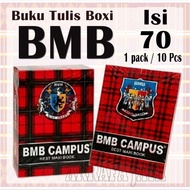 (1 Pack = 10 pcs) BOXY CAMPUS BMB CAMPUS NOTEBOOK CONTENTS 70 SHEETS