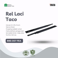 Taco Drawer Slide Hardware Taco Drawer Rail/ Black/ 1 Pair 40 cm 45 cm - 40 cm/