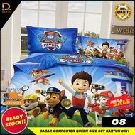 Cadar Comforter Queen Size Set Kartun 8 in 1 CARTOON Cadar Budak Lelaki dan Perempuan Kiddos Kanak-k