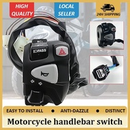 ♞,♘Domino Handle Switch For Honda Click with Pssing Light Hazard Light PLug and play