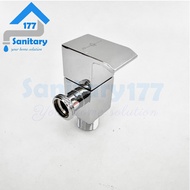 Stop minimalist single shower box faucet rectangular thick brass gritania 705- rectangular mini toil