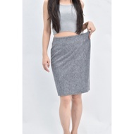 (((XL) giordano ladies Gray Long Skirt Second-Hand Clothes