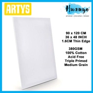 Artys Artist Stretch Canvas 380gsm 100% Cotton ](90 X 120cm X 1.6 CM / 36 x 48 x 0.6 Inch / 3x4 Feet