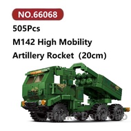 ✨M142 HIMARS Assembly Model 505 Pcs LEYI Tank Brick Building Block Collectibles