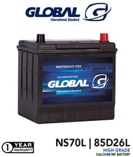 BATERI KERETA NS70L GLOBAL -  85D26L Maintenance Free Battery  Car Battery For Toyota Fortuner,  NISSAN Navara++