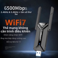 COMFAST | USB Thu Wifi 6 Tốc Độ AX5400 Tri-Band (2.4/5/6GHz) 4 Anten Thu Sóng Mạnh Cho PC Gaming