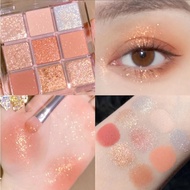 9 Color Eyeshadow Palette/ins Super Hot Eyeshadow/Glitter Pearlescent Eyeshadow/Matte Eyeshadow Pale