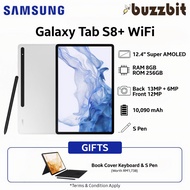【8GB + 256GB】 Samsung Galaxy Tab S8+ WiFi  (X800) With S Pen &amp; Keyboard Cover - 12.4 Inch - Android Tablet