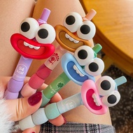Cute Big Mouth Big Eyes Doll Pen Black Pen Student Stationery