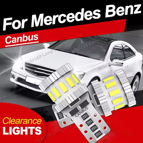2pcs T10 W5W LED Canbus Light Bulb Clearance Lamp For Mercedes Benz CLC CLK CLS GL GLK SL Class CL20
