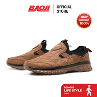 Baoji บาโอจิ รองเท้าผ้าใบผู้ชาย รุ่น BJM668 สีคอฟฟี่