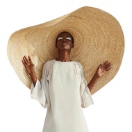 New Style Summer Sunscreen Sunshade Hat Female Vacation Travel Big Brim Straw Hat Yu Shuxin Yu Meire