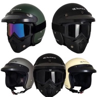 Retro Bogo Helmet Full Face Google Mask Handsome Package Bogo Helmet